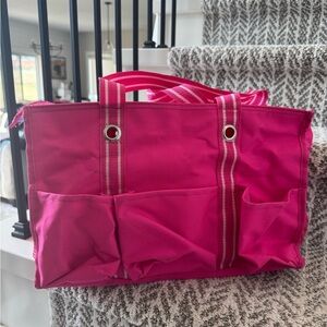 Zip Top Organizing Utility Tote in Pink.  Thirty One, Spirit Collection.